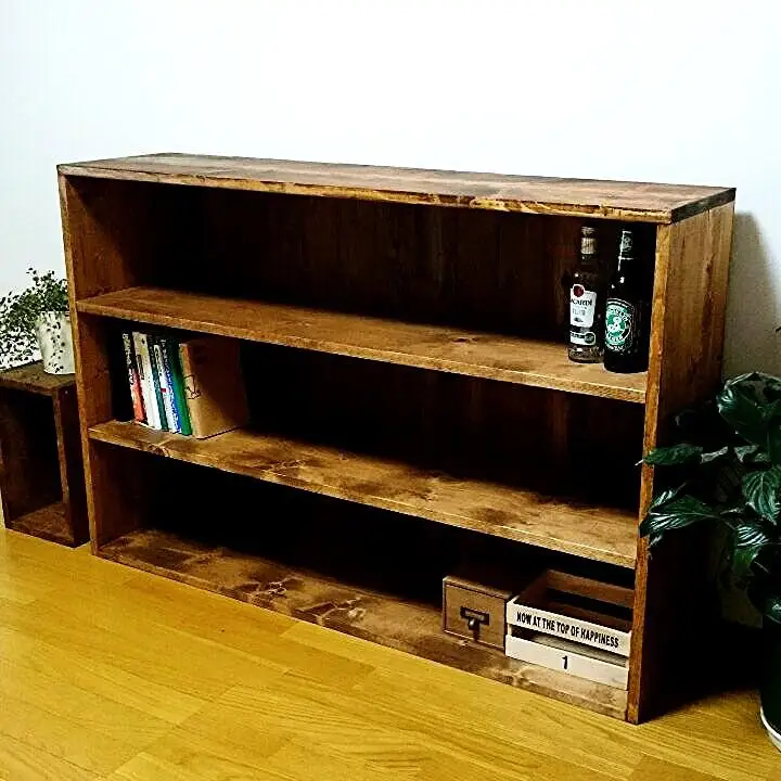 【天然無垢材】カウンター＆キッチンシェルフ　Interior G-S-S＜30-12a＞