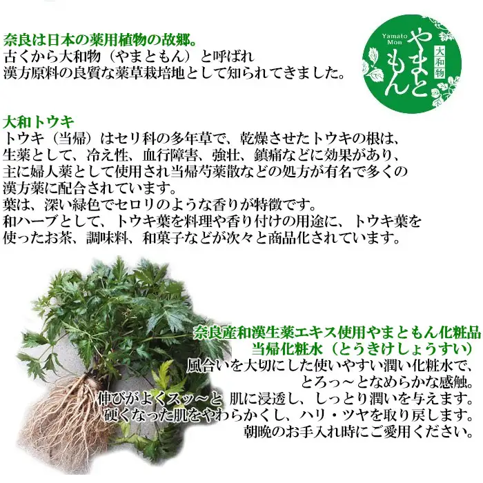 AA-96.【なでしこ気分を高めて】大和当帰　和漢化粧水　150ml