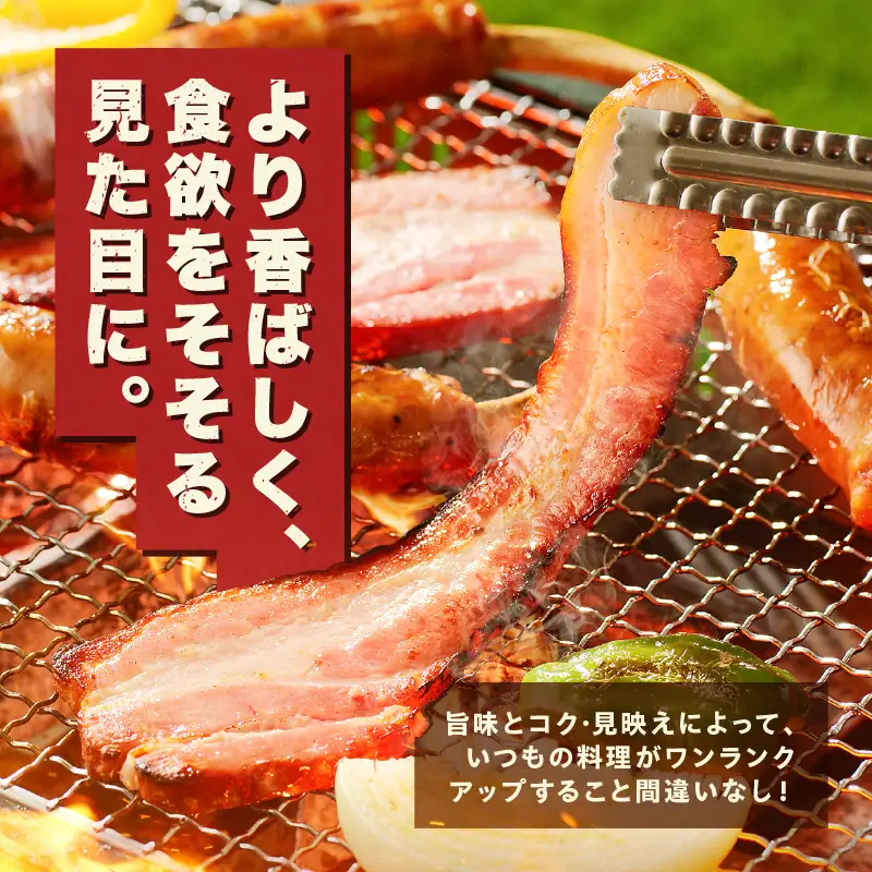 炙り ベーコン ブロック 約 3kg K161-018_03 肉 豚肉 惣菜 総菜