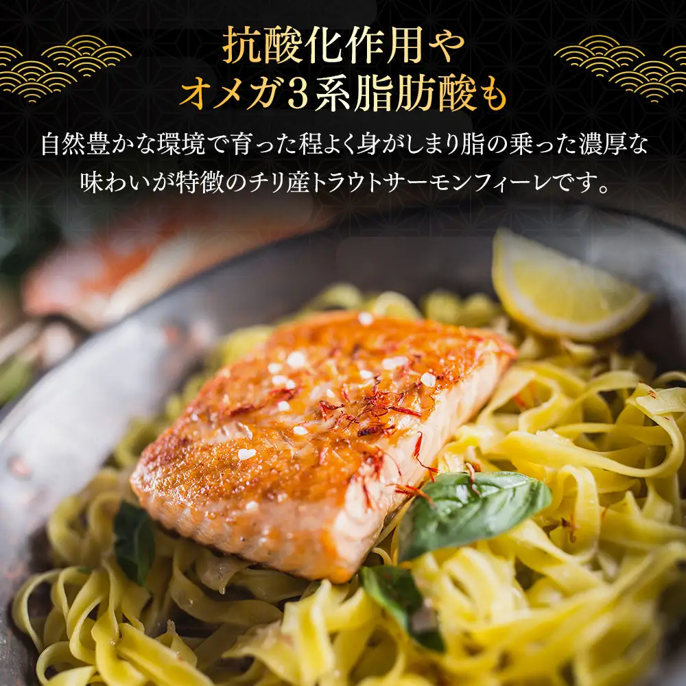 トラウトサーモンフィーレ (計2.5kg・2枚入) 【鳥取県 境港市】