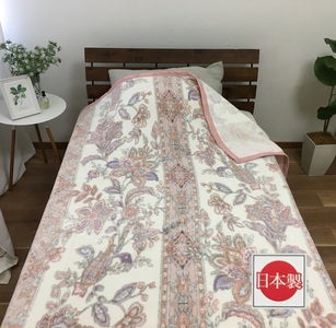 洗える 綿毛布 (綿ニューマイヤー毛布) シングル ピンク 1枚 81712PI [4725]