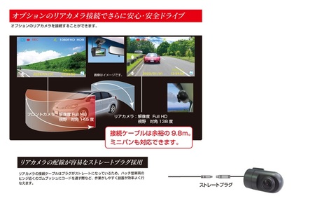 ドライブレコーダー 1カメラ 200万画素 FC-DR206SPLUSW (a61-003)