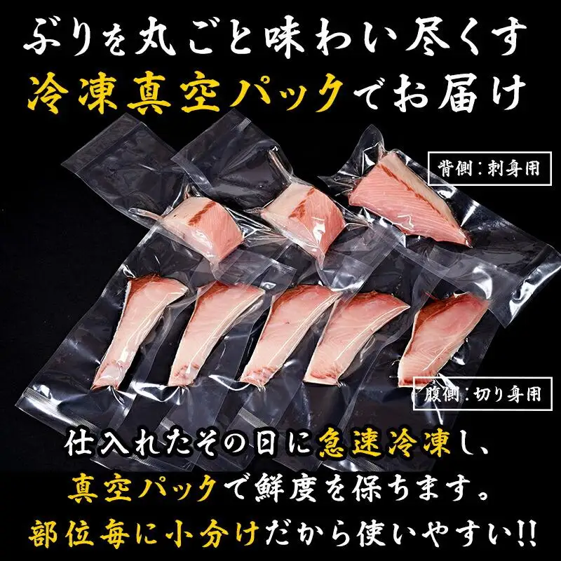 羅臼産ぶり三昧４分の１尾分 魚 天然 ぶり 知床 北海道