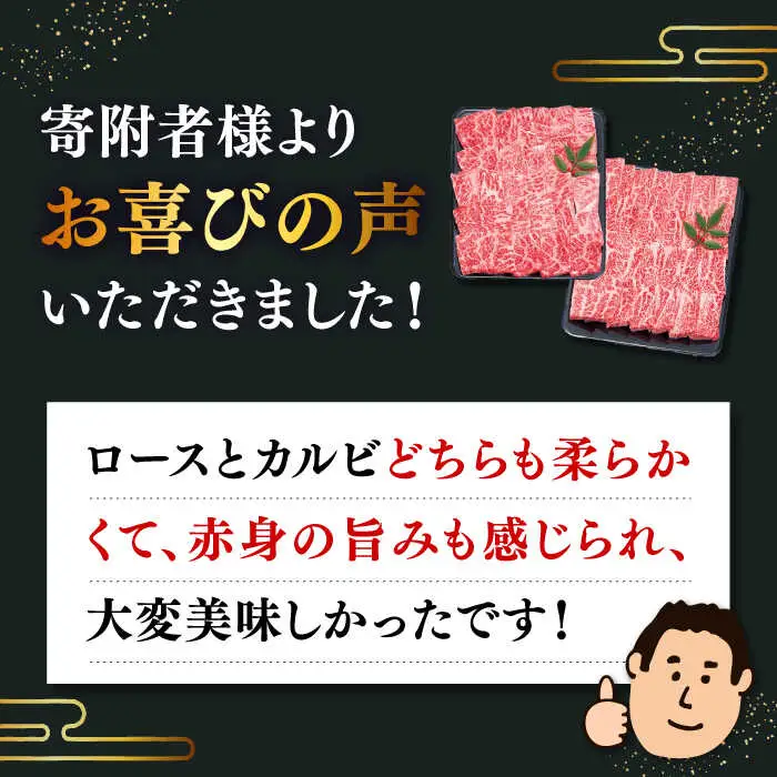 【全2回定期便】壱岐牛焼き肉セット2（ロース 500g・カルビ 500g） [JDD038]