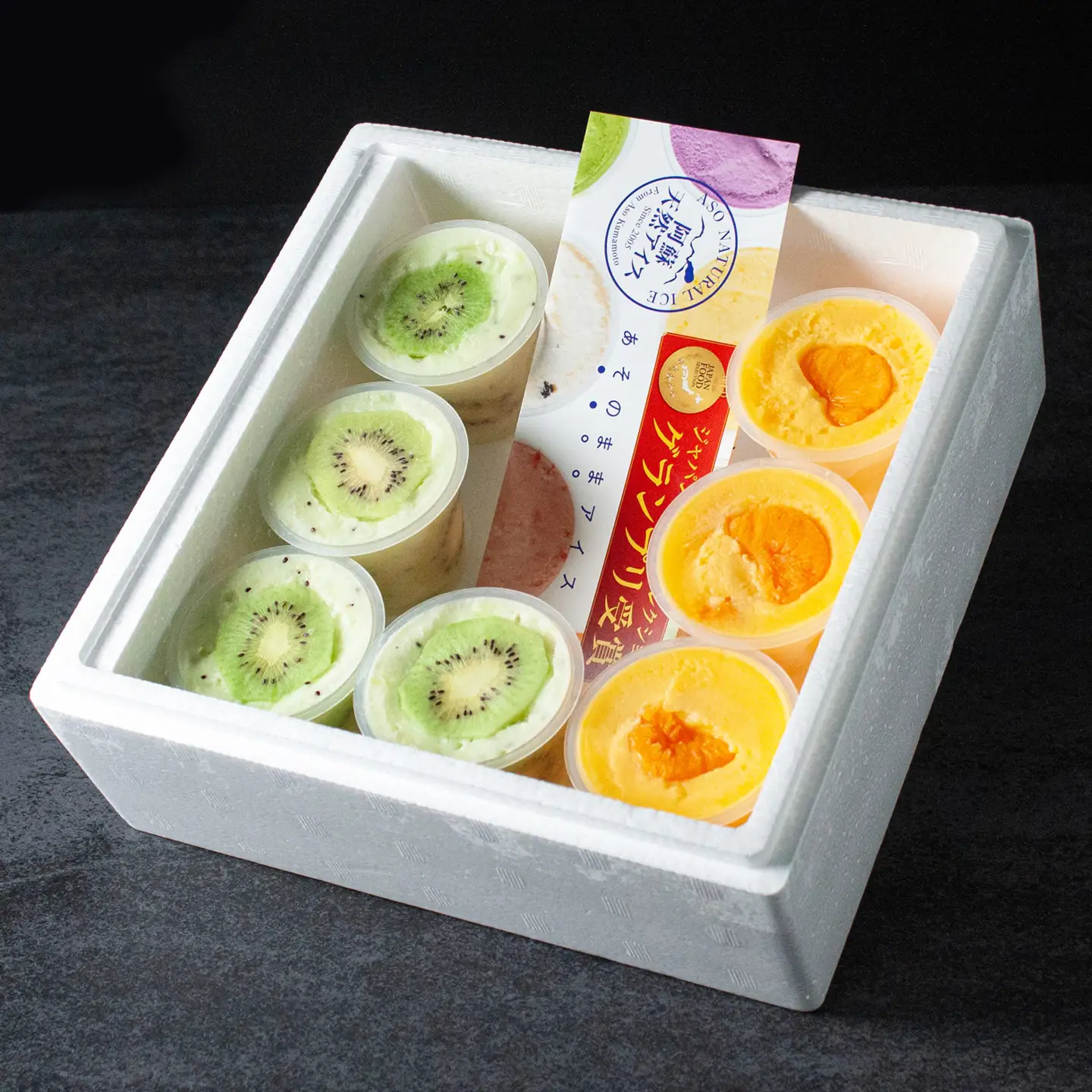 まるごとキウイ、でこぽんアイス　7個　詰め合わせ バラエティ 素材 こだわり 人気 美味しい 贅沢 冷たい 夏休み 熊本 阿蘇