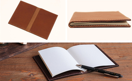 お薬手帳カバー A6 Native Creation 栃木レザー お薬手帳カバー CAMEL