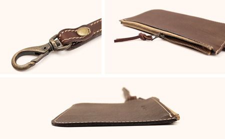 インナーポーチ Native Creation 栃木レザー 本革 インナーポーチ CAMEL