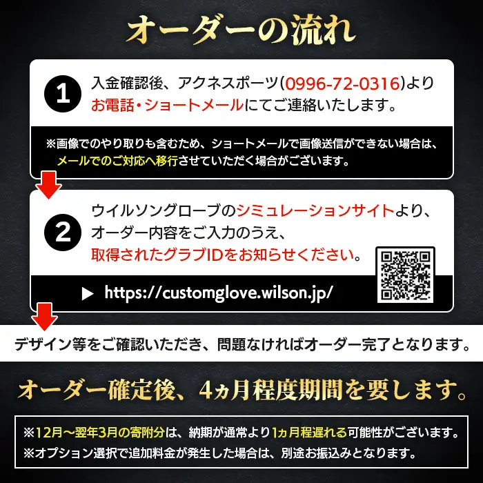 ＼メジャーリーガーも愛用するWilson社グローブ！／＜軟式用＞Wilson フルオーダーグローブ(一式) 阿久根市 特産品 スポーツ グラブ オーダー 野球 職人 オーダーメイド 子ども【アクネスポーツ】akn021-04