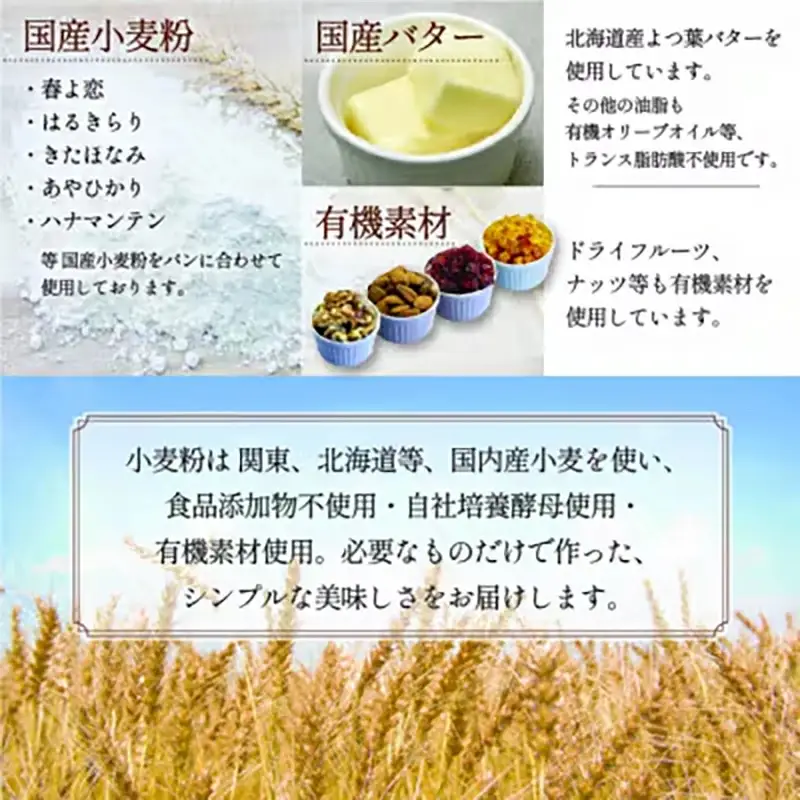 国産小麦粉100%使用!食品添加物不使用! 天然酵母・自社培養酵母の【訳ありパン】詰め合わせセット - 国産 国産小麦 パン 手作り てづくり 美味しい おいしい 訳あり 無添加 天然酵母 冷凍 おやつ ドライフルーツ ナッツ 埼玉県 幸手市