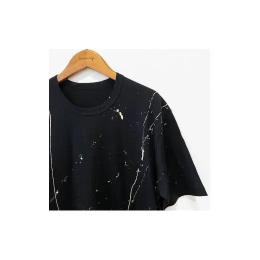 手描きTシャツ calm カーム オリジナル 黒 フリーサイズ ユニセックス【受注制作】