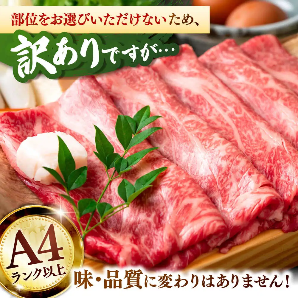 訳あり 博多和牛 すき焼き 600g [ADAQ097] すき焼き 牛肉