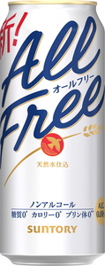 《6ヶ月定期便》〈天然水のビール工場〉京都直送 オールフリー500ml×24本 全6回｜ノンアルコールビール サントリー [1551]