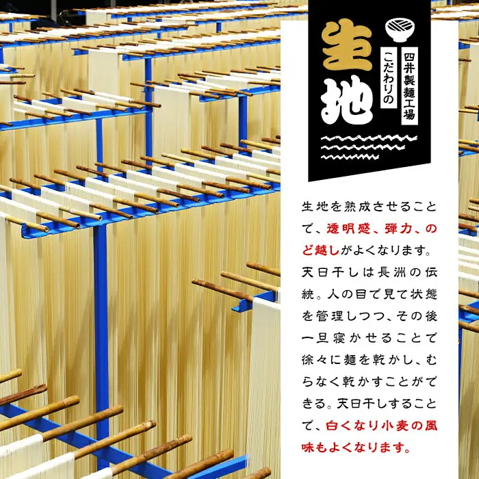 天日干し長洲麺詰合せ(合計40袋・5種)そうめん ひやむぎ うどん そば はったい麺 麺類 詰合せ 手軽 簡単調理 常温 大分県産【101401300】【四井製麺工場】