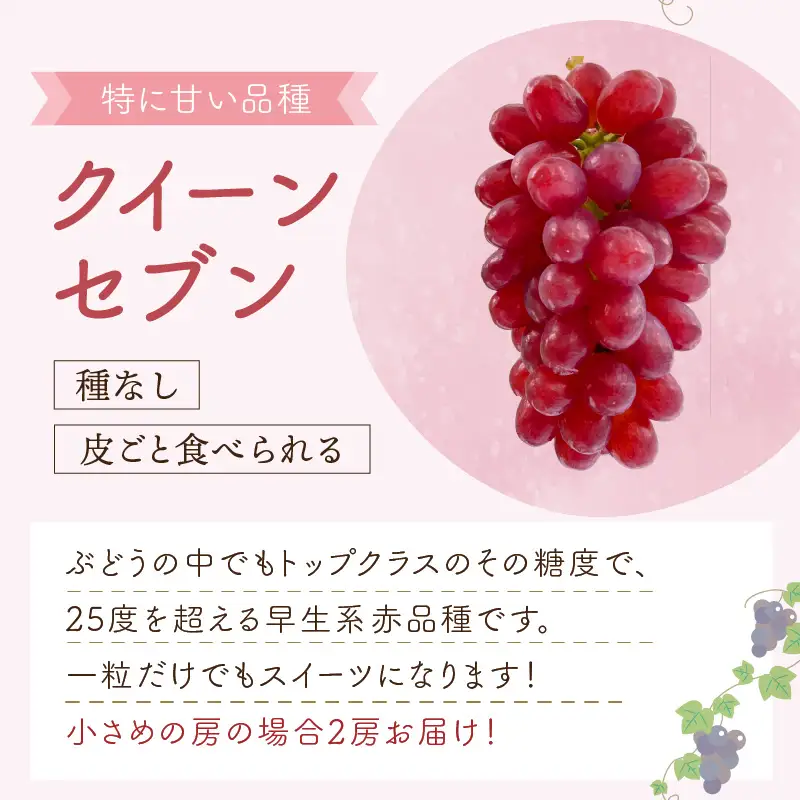 泉州ぶどう あづましずくとクイーンセブンの彩りセット【065D-017】