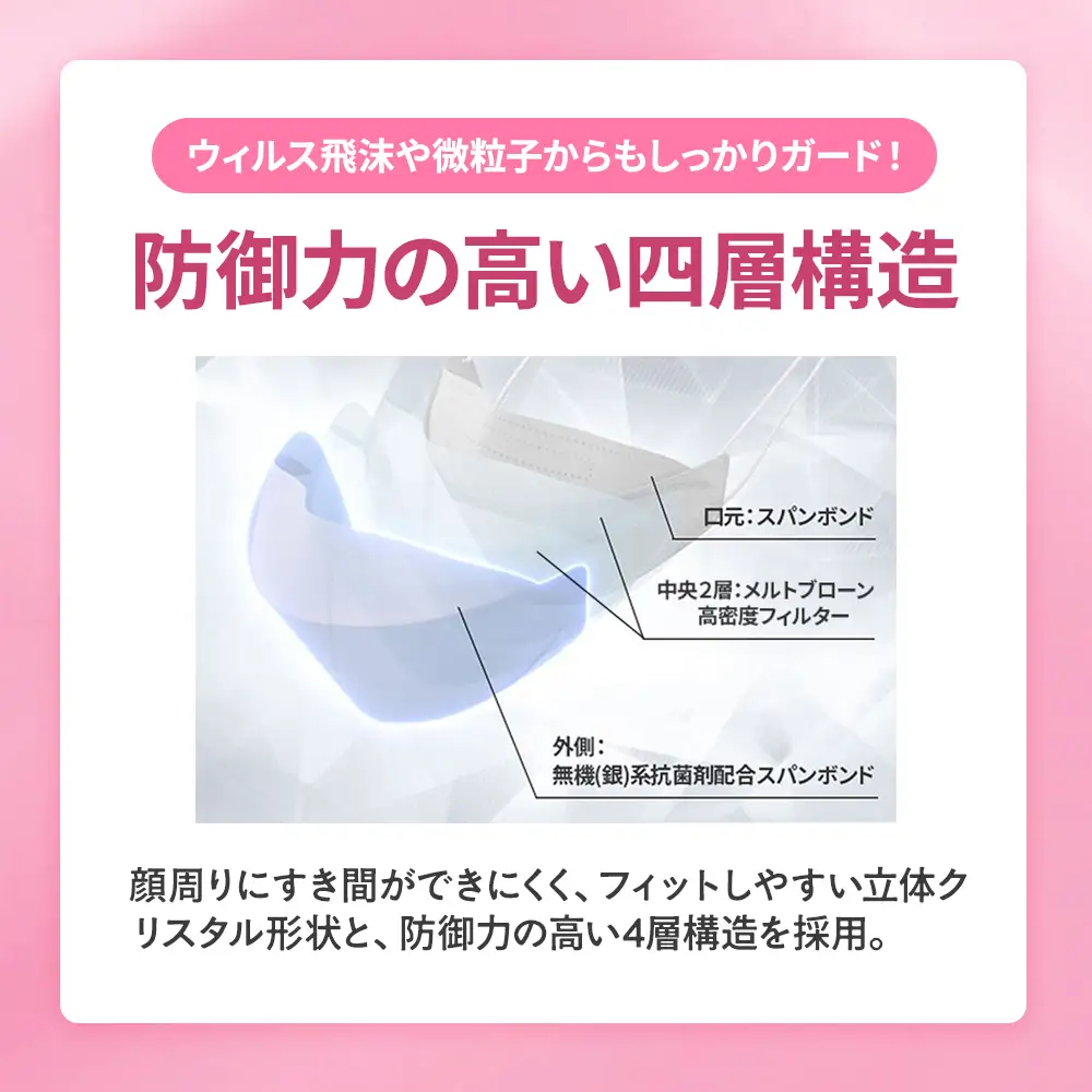 シャープ製 クリスタルマスク ふつう ベージュ 個包装 15枚入 国産 マスク
