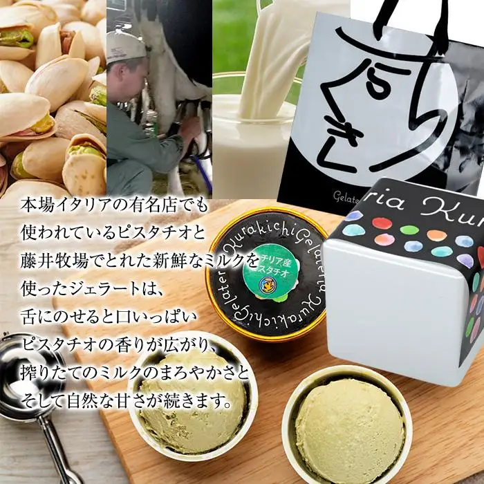 【数量限定】ピスタチオジェラート食べ比べ シチリア産 ピスタチオ 豆乳ピスタチオ 121ml×8個（2種各4個）