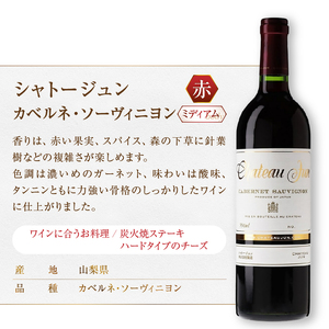 シャトージュン 2品種飲み比べセット【PETIT VERDOT・CABERNET SAUVIGNON】（MG）C5-671