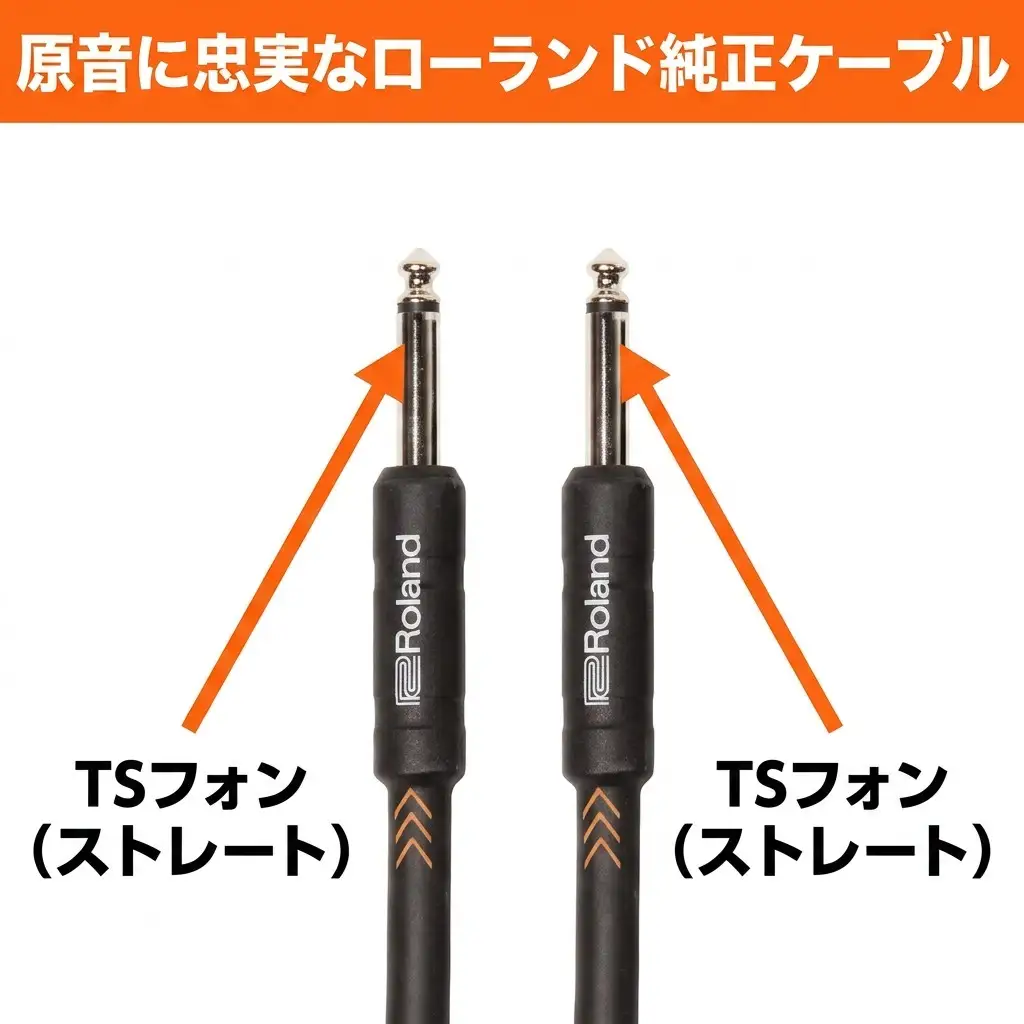【Roland純正】楽器ケーブル 1m/RIC-B3【配送不可：離島】 
