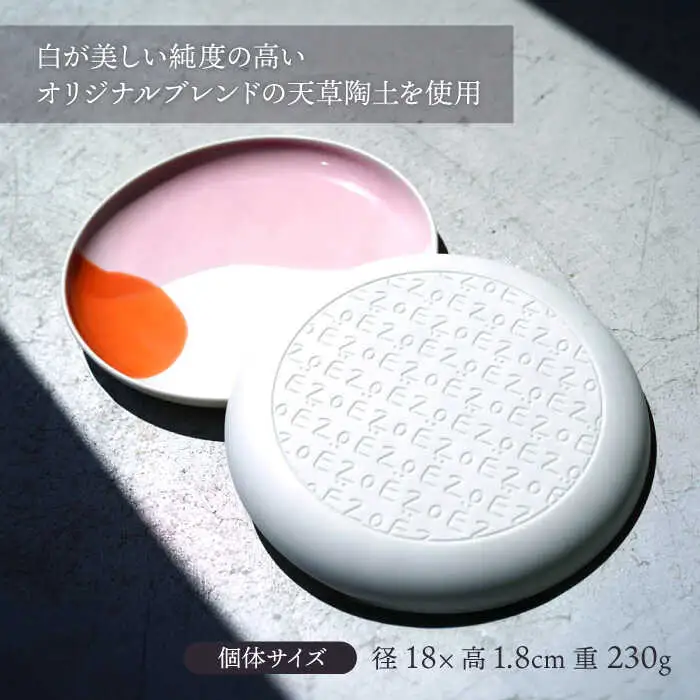 【波佐見焼】SAUce プレートM 2色セット /ペアプレート 透明感カラー カラフル 【一誠陶器】[VE41]