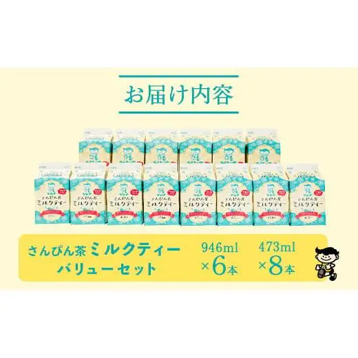ゲンキさんぴん茶ミルクティーバリューセット　GN-6-1