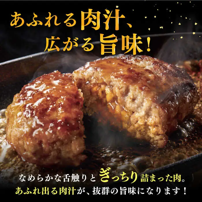 【全8回定期便】博多和牛100％！本格 手ごね ハンバーグ 6個 [ADBM121] ハンバーグ