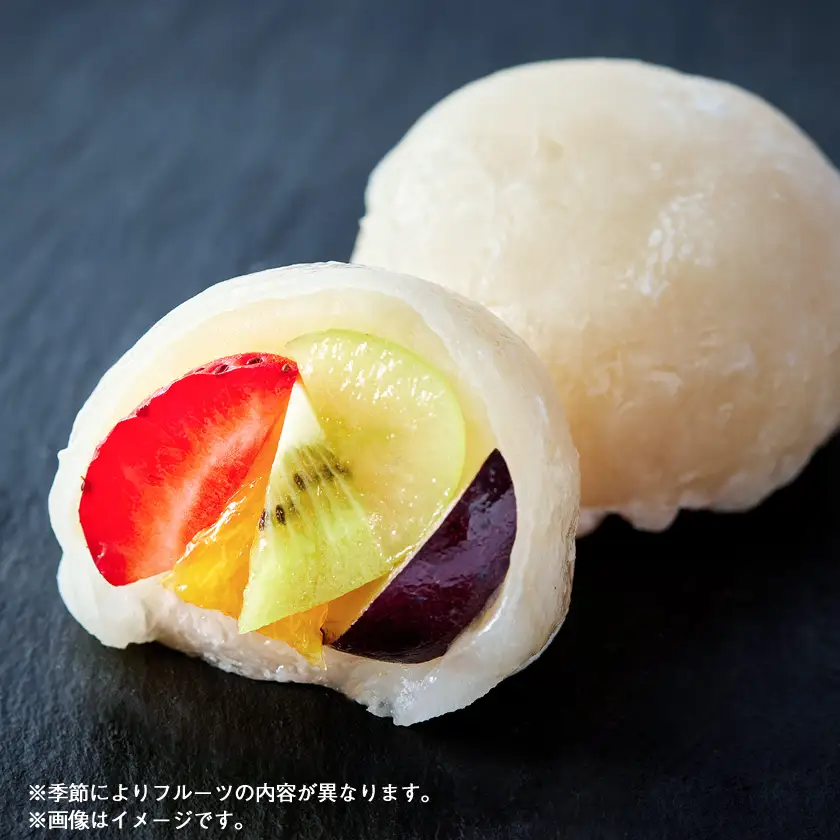 【6個|白あん】フルーツミックス大福(5種類のフルーツ入り)　フルーツ専門店の人気商品　_菓子・スイーツ 大福  だいふく ダイフク_【配送不可地域：離島】【1511648】