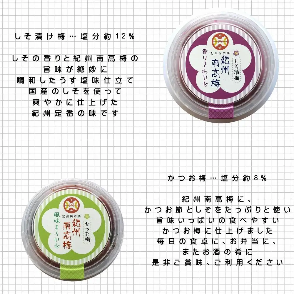 紀州南高梅　詰め合わせ４種セット