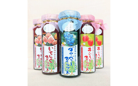 5-J 奥会津ブナの森の蜂蜜と果実のスイーツソース5本セット