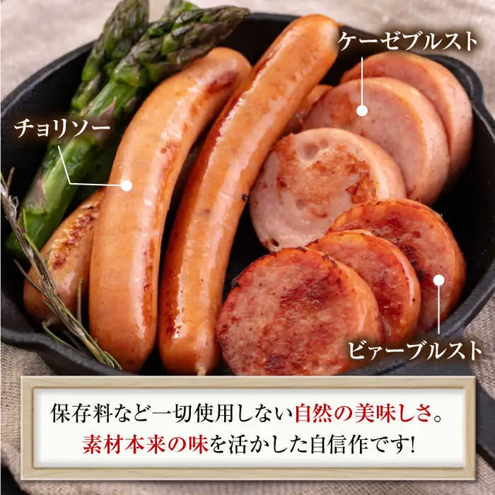 【全2回定期便】ソーセージ 3種セット ウインナー フランクフルト ハム ブロック 手作り 食べ比べ 詰め合わせ 冷蔵配送 北海道 [AJAI031]