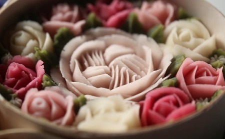 和菓子 花おはぎ 1個 ネオ和菓子 TV放映 冷凍 和三盆 おはぎ「 花輝 」 薔薇色 古代米 お菓子 おやつ 和菓子 スイーツ 和スイーツ デザート あんこ 餅 モチ 小豆 砂糖 高級 贈答品 ギフト プレゼント お取り寄せ グルメ 手土産 送料無料 徳島県 阿波市 株式会社 服部製糖所