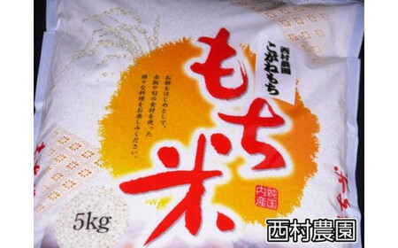 もち米 こがねもち 3kg 《 令和6年 》 西村農園 ｜ 餅米 餅こめ 米 餅 もち モチ おこわ 炊き込みご飯 福島県 大玉村 ｜nm-km03-R6