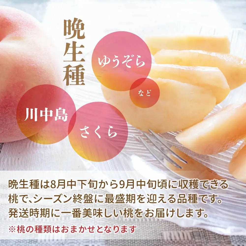 桃 晩生種 約2kg 約6玉 もも