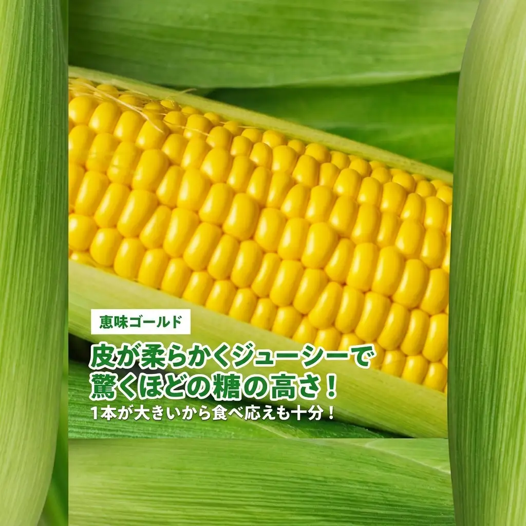 とうもろこし めぐみゴールド 20本 2L とうもろこし