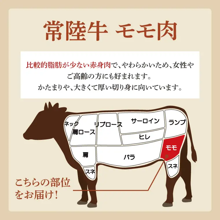 FL-25　【お中元対応可】常陸牛A5　もも　すき焼しゃぶしゃぶ用450ｇ　化粧箱入り【茨城県共通返礼品】