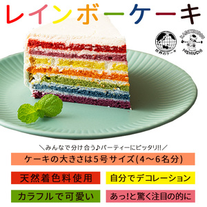レインボーケーキ 5号