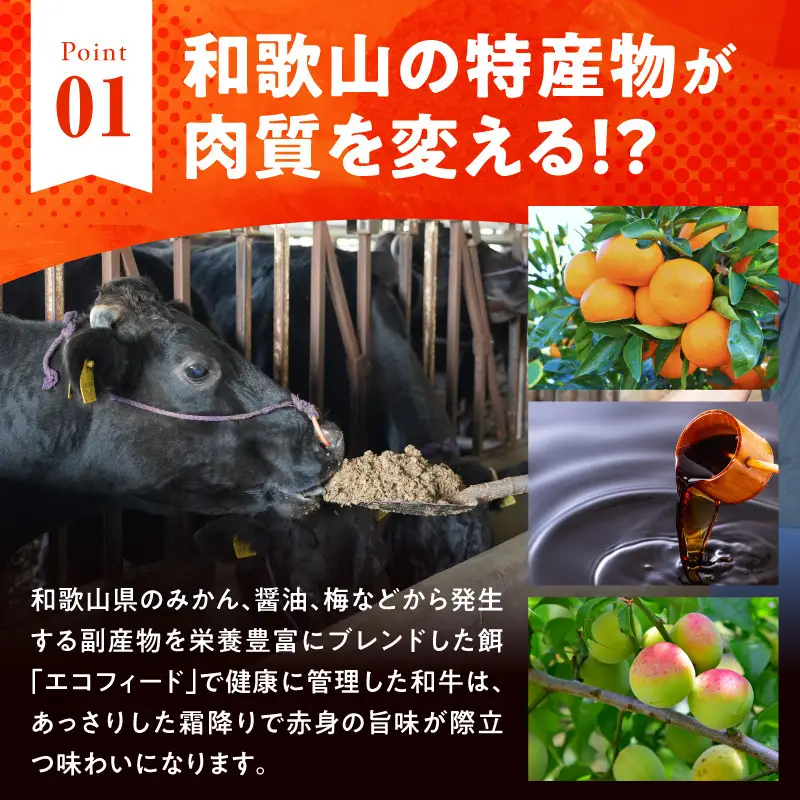 紀州和華牛　すき焼き用　食べ比べ　6種盛り　480g_BN6131