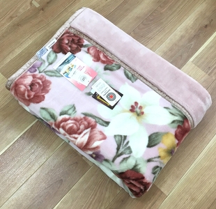 C.R.P加工毛布 マイヤー毛布 ダブル ピンク 1枚 (合わせ毛布)24401WPI｜毛布の町 泉大津市 国産 毛布 [4920]
