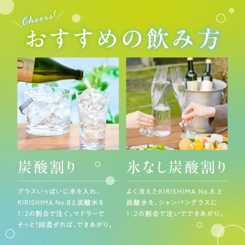 【霧島酒造】KIRISHIMA No.8(25度)900ml×2本 ≪みやこんじょ特急便≫〔11-0703_99〕_(都城市) 霧島酒造 五合 炭酸割り お湯割り 水割り ロック ストレート 本格定番焼酎