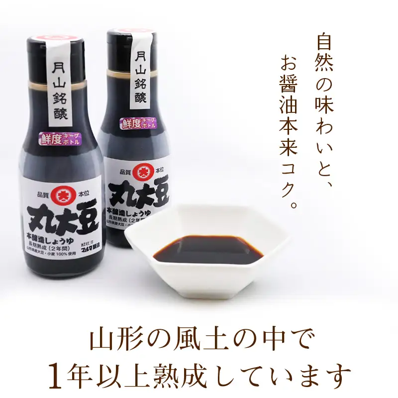 スピード発送！本醸造丸大豆しょうゆ（220ml×6本） 《鮮度ボトル》　012-G-MT028