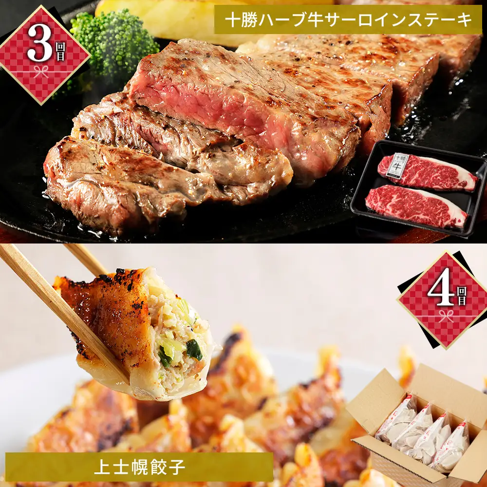 かみしほろ特選 6ヵ月 定期便 Aコース 6回定期便 生産者横断型定期便 国産 北海道 人気 おすすめ アイスクリーム 肉 牛肉 赤身 ステーキ バター チーズ ハンバーグ パン 餃子 冷凍