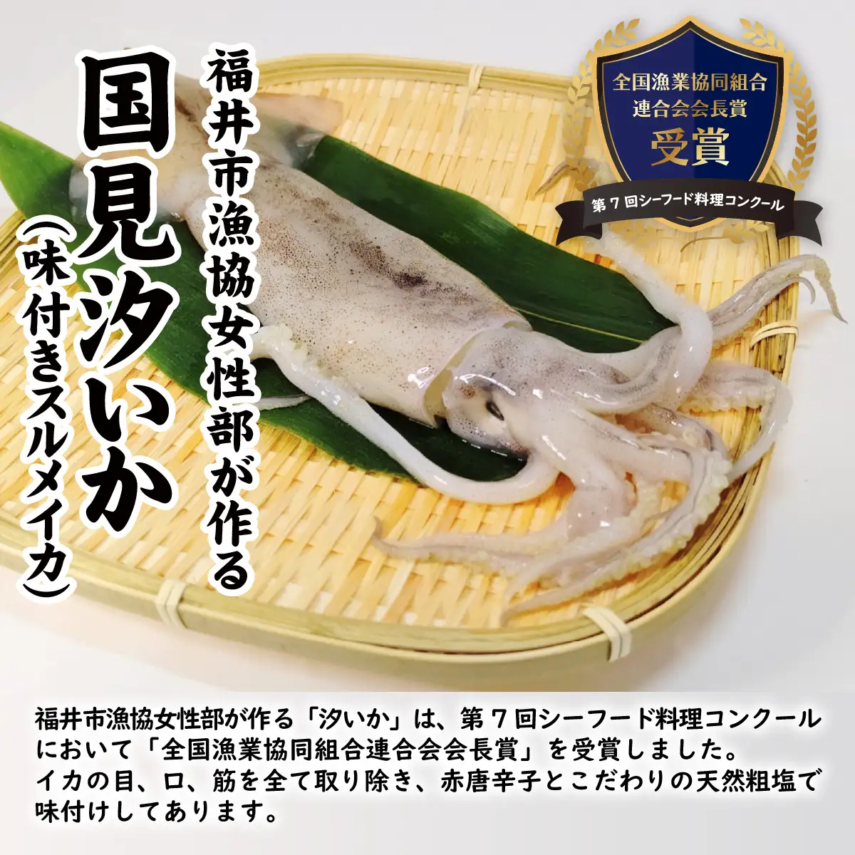 ふくい海の幸2点セットB 【ふくいサーモン するめ スルメ いか イカ 汐いか 冷凍】 [A-004011]