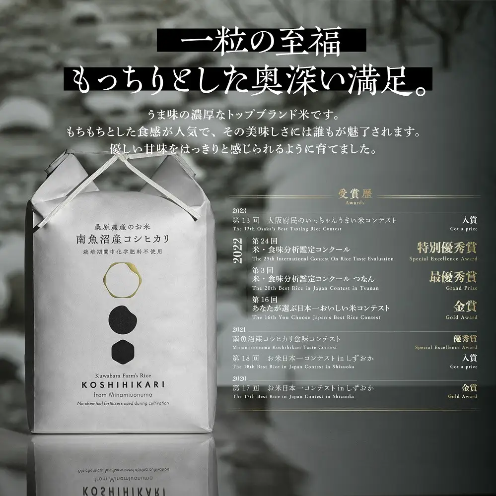 【令和8年 新米】最優秀賞受賞【減農薬】最高峰南魚沼産こしひかり 5kg×4 | こしひかり