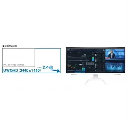【国内生産】EIZO 34.1型曲面モニター FlexScan EV3450XC ブラック_家電製品 パソコン・周辺機器  _【1512944】