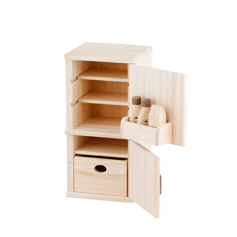 IKONIH ( アイコニー )  ままごと冷蔵庫/ おもちゃ 子供 こども オモチャ 玩具 プレゼント お祝い 木 出産祝い 安全 オーガニックトイ ファーストトイ 冷蔵庫【kip003】