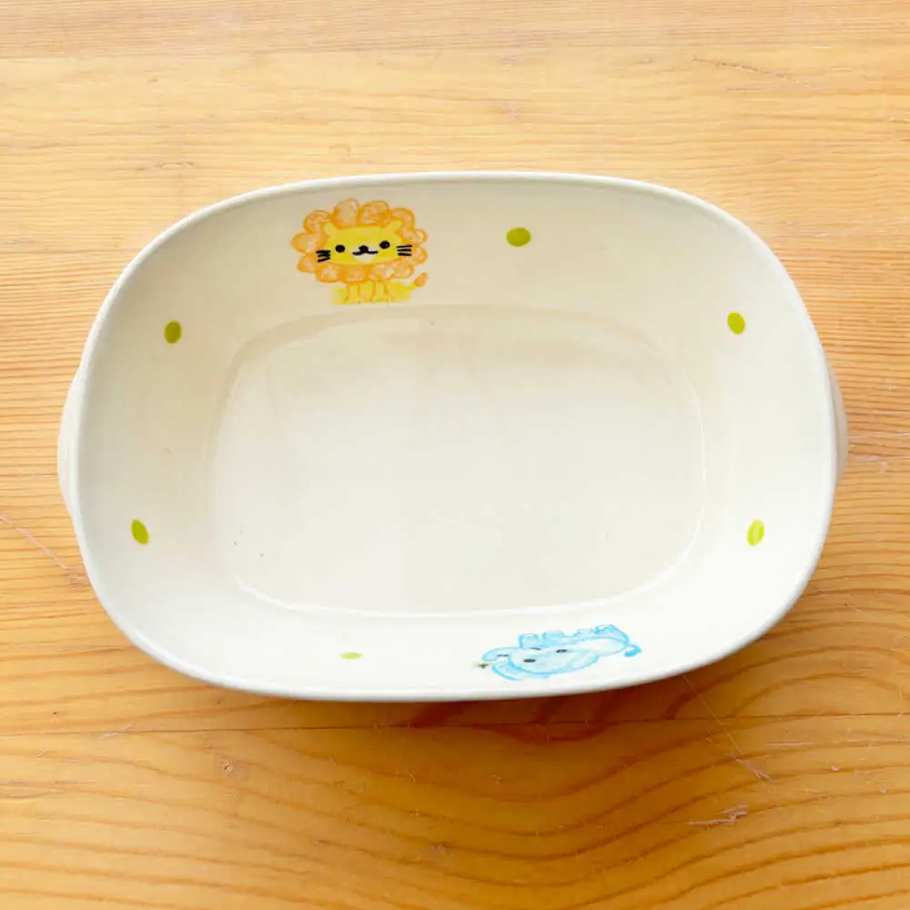 【瀬戸焼】子供用食器5点セット（動物）【窯元SOUSEN】[BBCQ010]子ども食器 ギフト