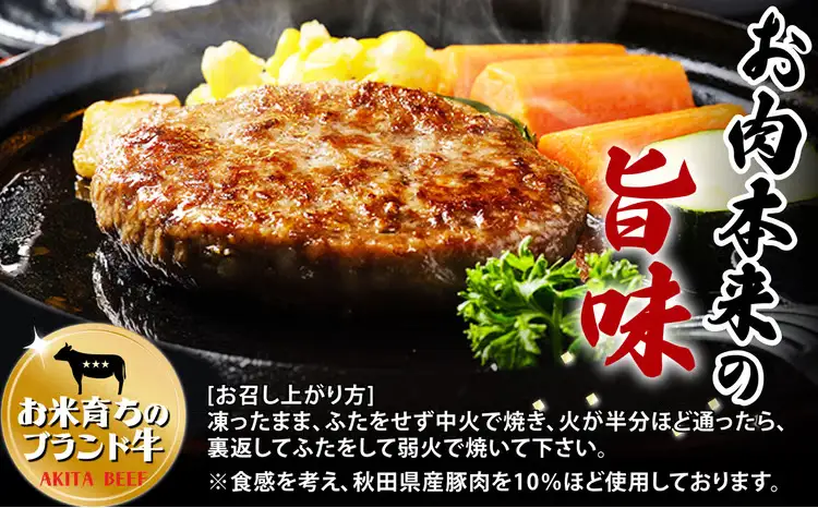秋田牛ハンバーグ720g（120g×3個　2セット）　115P2601【東日本物産 】
