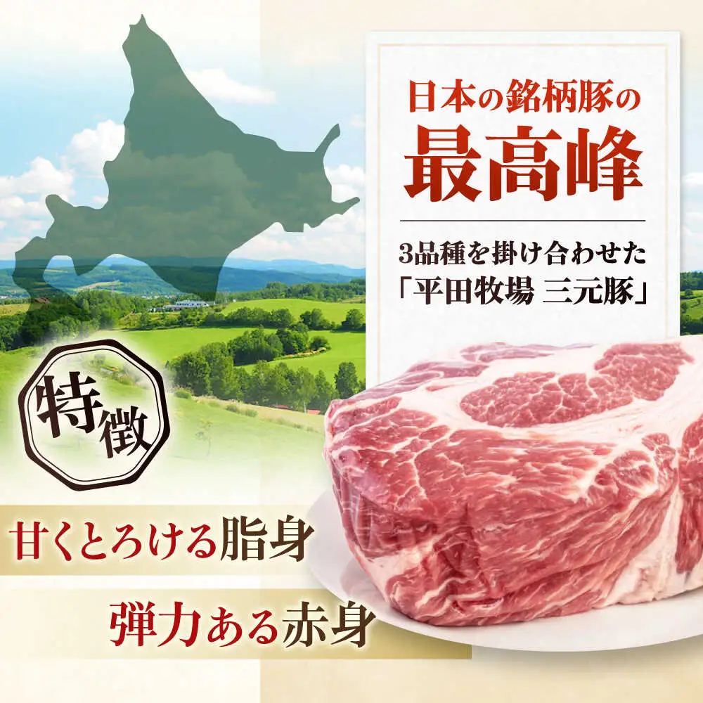 平田牧場 肩ロース ブロック 600g  角煮 ロース 豚肉 加工品 [AJAP074]