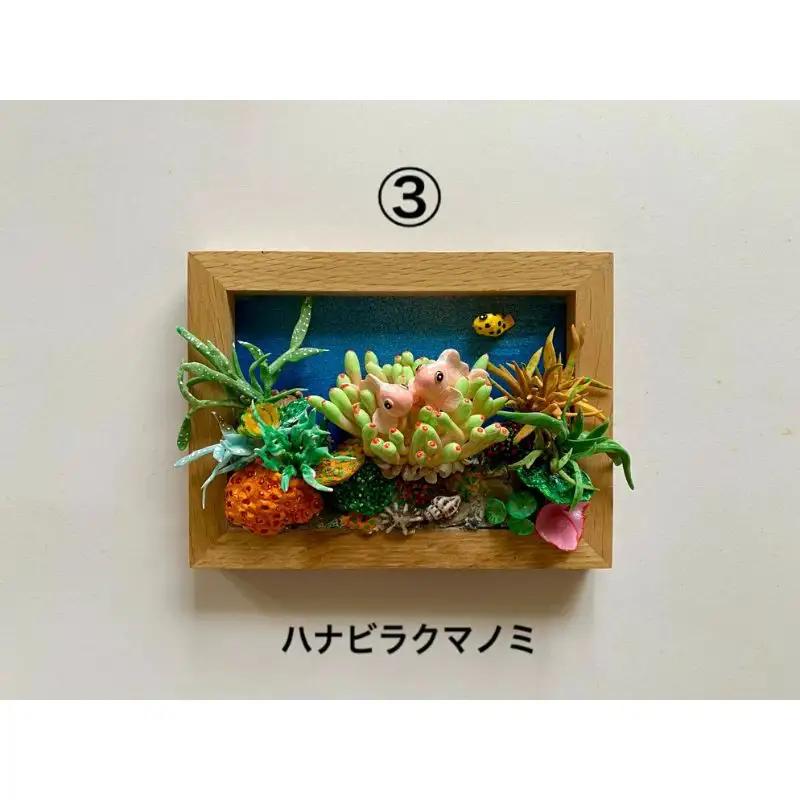 クマノミ各種　フレーム  /  魚 さかな フィッシュ 釣り 海 うみ クマノミ 海水魚 海の生き物 鍵 かぎ 家 車 自転車 かわいい お土産 雑貨 思い出 プレゼント ギフト すさみ 【mac007A】