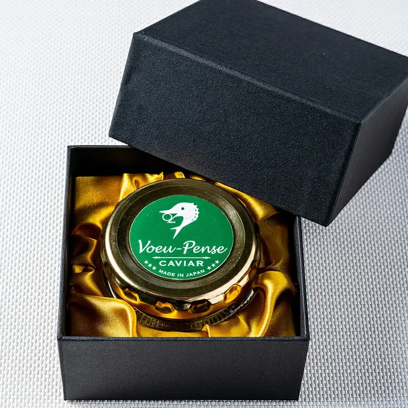 国産キャビアVoeu-Pense（茨城県共通返礼品・河内町産） ／ 熟成 国産 キャビア フレッシュ 旨味 コク チョウザメ 健康 美容 コラーゲン コンドロイチン硫酸 アミノ酸 カルノシン DHA EPA 茨城県