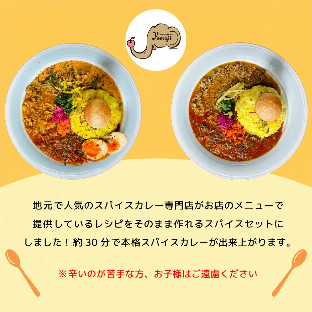スパイスカレー 【4人分×3セット】 スパイスカレー専門店「山路」　Aj-002